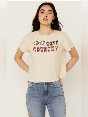Idyllwind Sorry Gone Country cropped Graphic tee